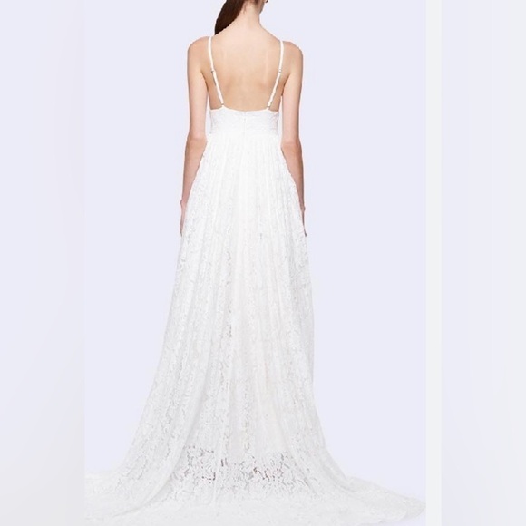 NWT Fame and Partners Belladonna White Lace Wedding Gown Dress US 8 - Picture 3 of 8